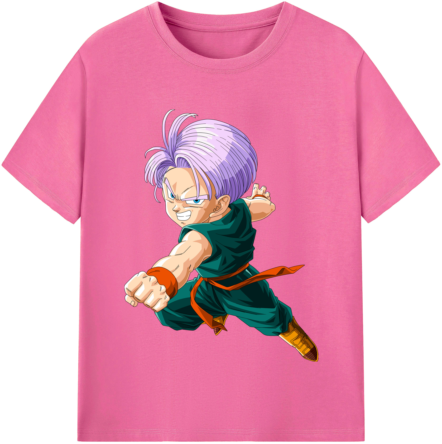 （画像用） ドラゴンボール トランクス（Torankusu）DRAGON BALL Trunks レディースカジュアルプリントTシャツ（綿100％）
